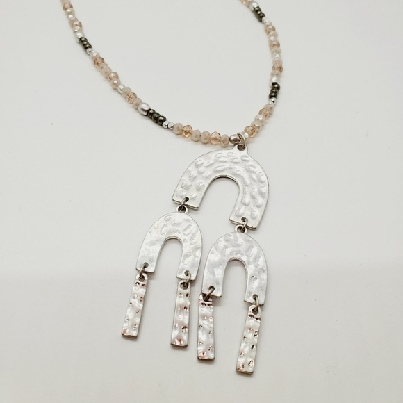 ROMOLO STITCH FIX LONG SILVER NECKLACE BEADS - Picture 8 of 10